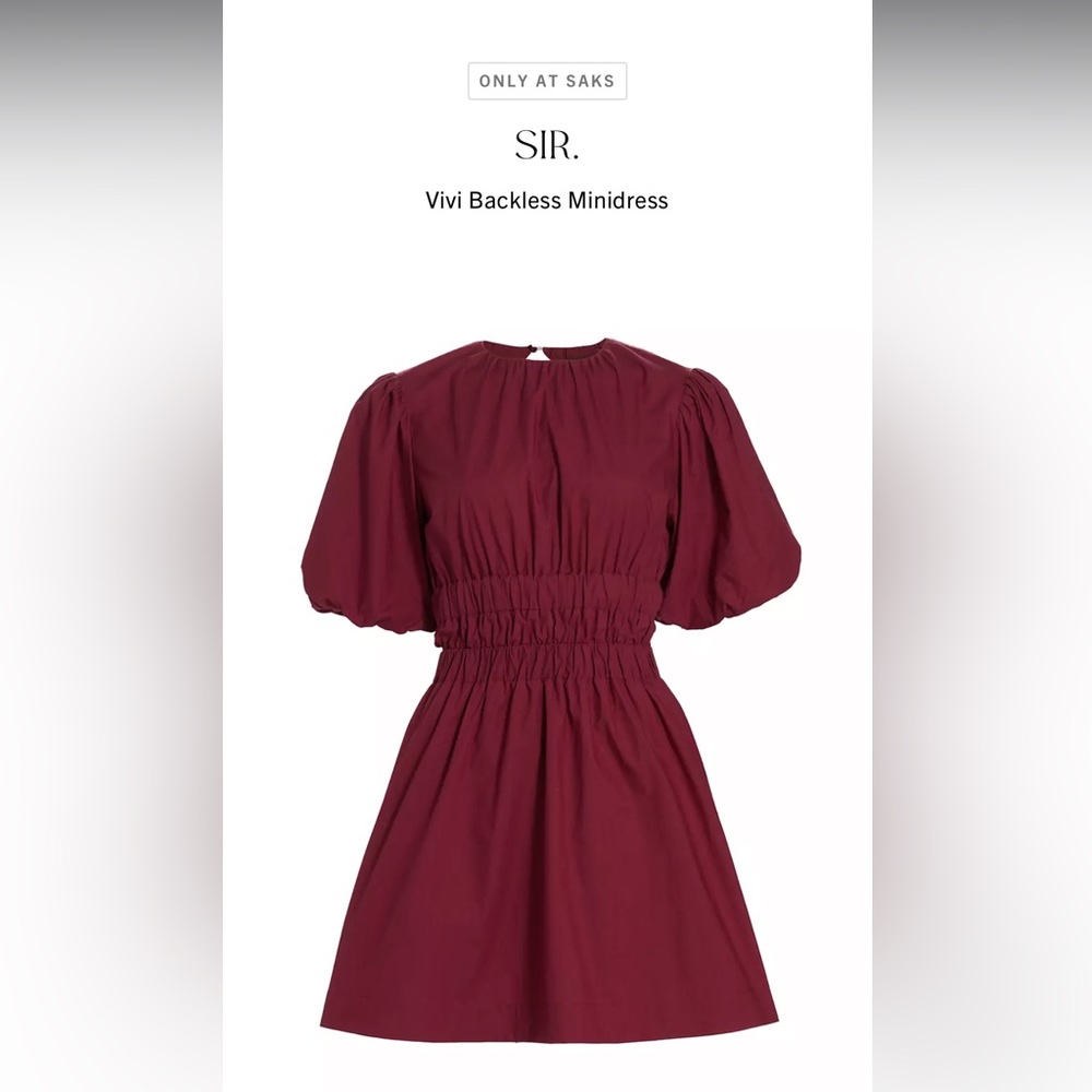 Never worn with tags adorable and chic maroon SIR dress